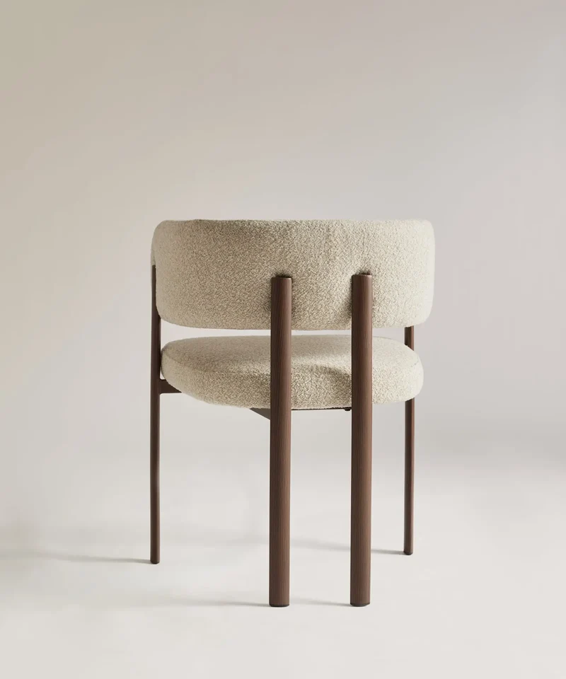 Silla de Comedor en Tela y Metal Robbie