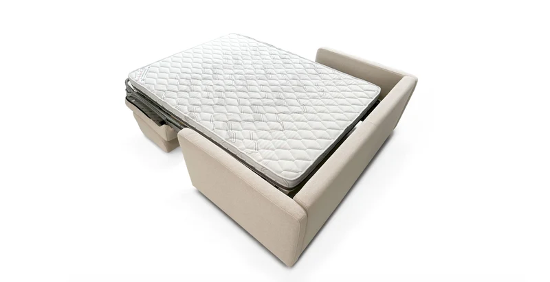 Canapé CONVERTIBLE CENTER convertible 2 places Beaulieu tissu beige
