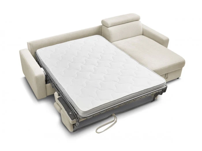 Canapé d'angle convertible BOBOCHIC Monaco beige 160