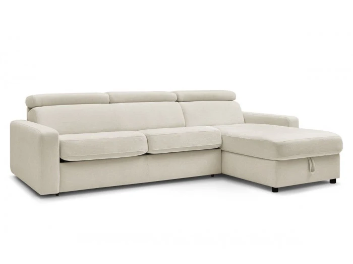 Canapé d'angle convertible BOBOCHIC Monaco beige 160