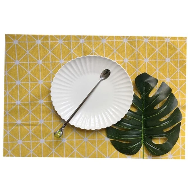 Set de Table Tissu Jaune