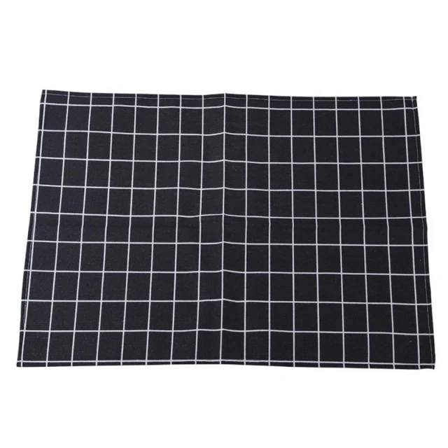 Set de Table en Tissu Noir
