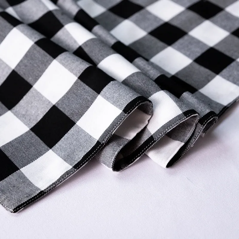 Set de table Tissu Lavable Noir et Blanc