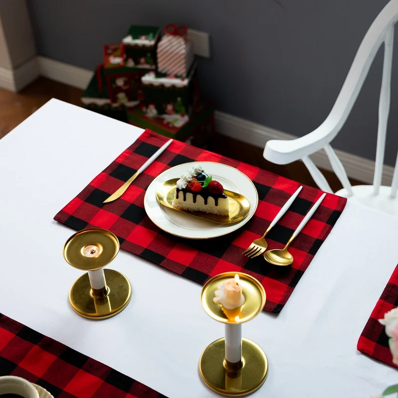 Set de Table Tissu Lavable Rouge