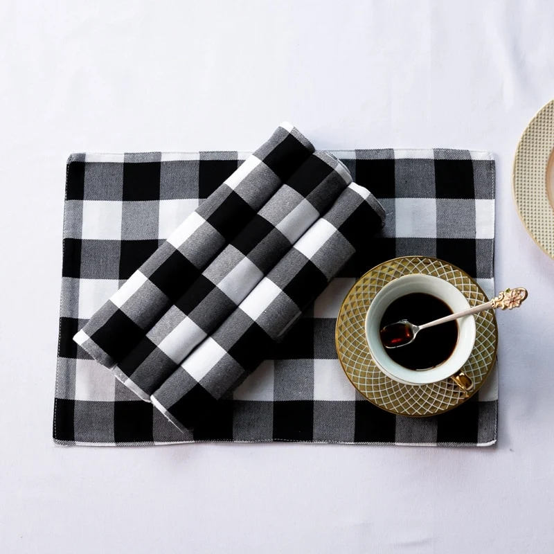 Set de Table Tissu Lavable Rouge