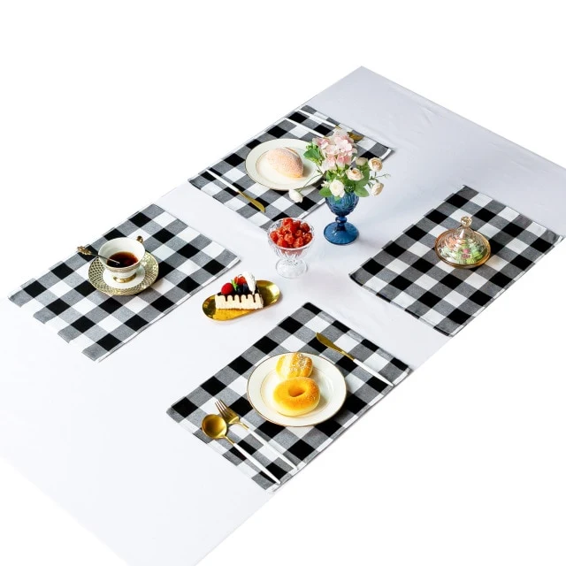 Set de Table Tissu Lavable Rouge