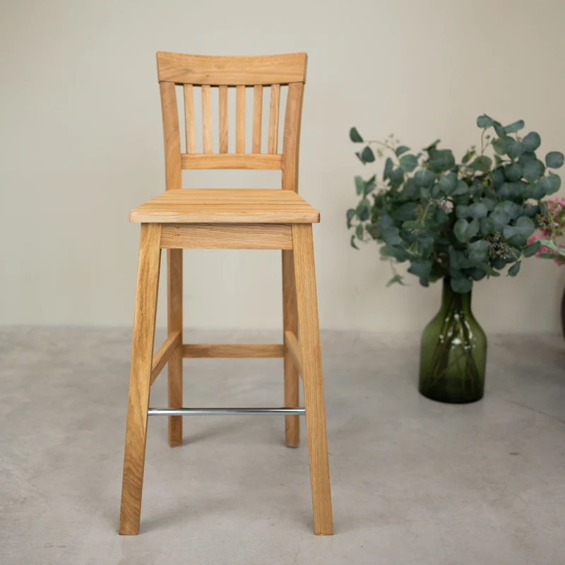 Tabouret de bar en chêne massif Provence – NordicStory