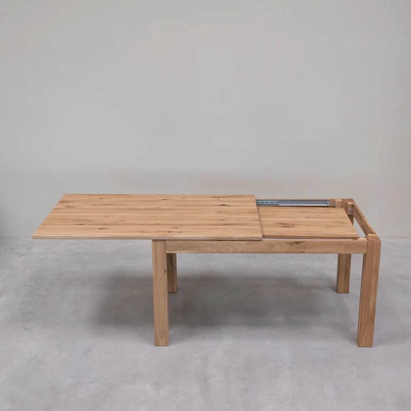 Table à manger extensible en bois massif de chêne L2 - NordicStory