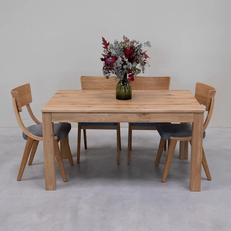 Table à manger extensible en bois massif de chêne L2 - NordicStory