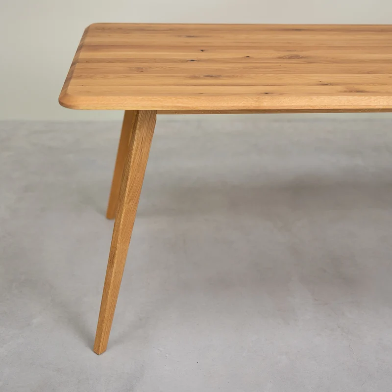 Table à manger rectangulaire en chêne massif Genève - NordicStory