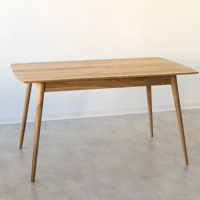Table à manger rectangulaire en chêne massif Escandi 1 - NordicStory