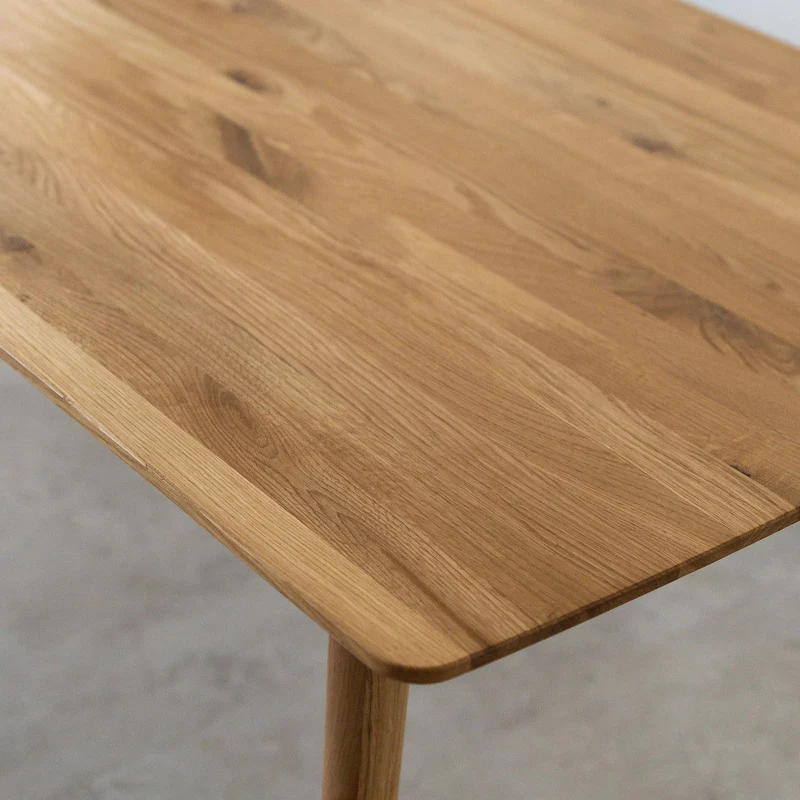 Table à manger rectangulaire en chêne massif Escandi 1 - NordicStory