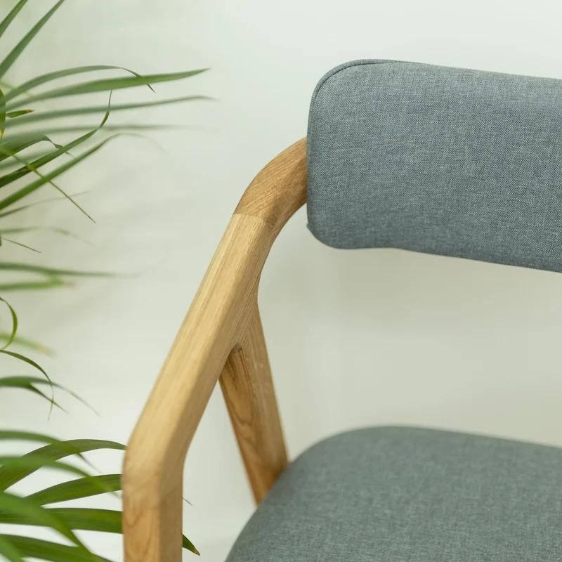 Chaise en bois massif de chêne Soho, revêtement - Lot de 2 ou 4 chaises - NordicStory