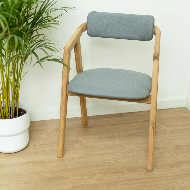Chaise en bois massif de chêne Soho, revêtement - Lot de 2 ou 4 chaises - NordicStory