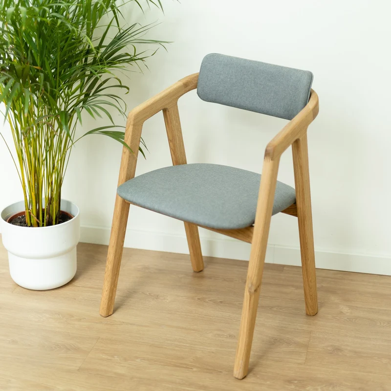 Chaise en bois massif de chêne Soho, revêtement - Lot de 2 ou 4 chaises - NordicStory