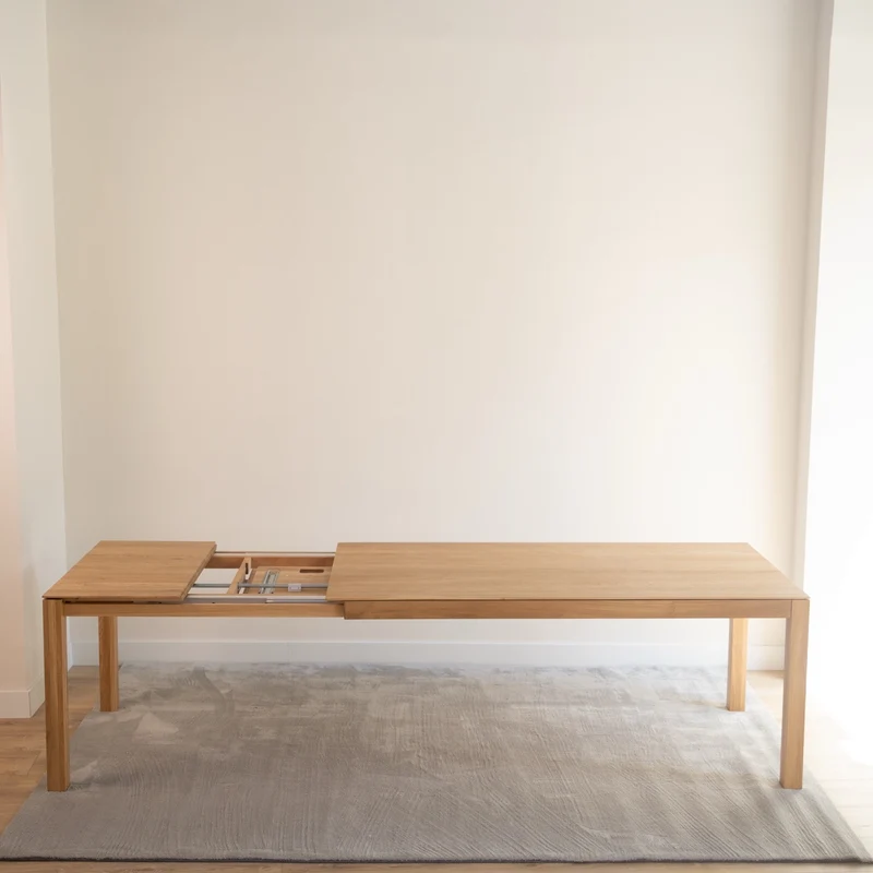 Table de salle à manger extensible en chêne massif VERDI - VESKOR