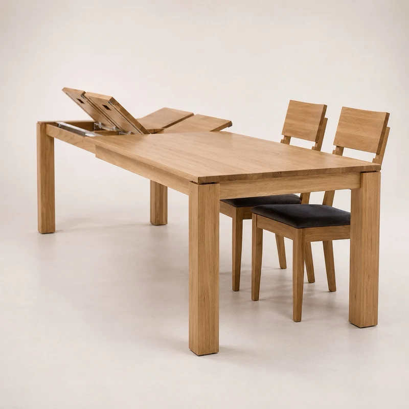 Table de salle à manger extensible en chêne massif LUX 2020 - VESKOR