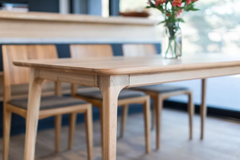 Table de salle à manger extensible en chêne massif TOKIO - VESKOR