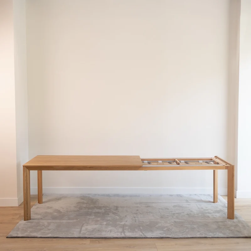 Table de salle à manger extensible en chêne massif DITA - VESKOR