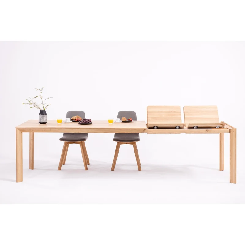Table de salle à manger extensible en chêne massif DITA - VESKOR