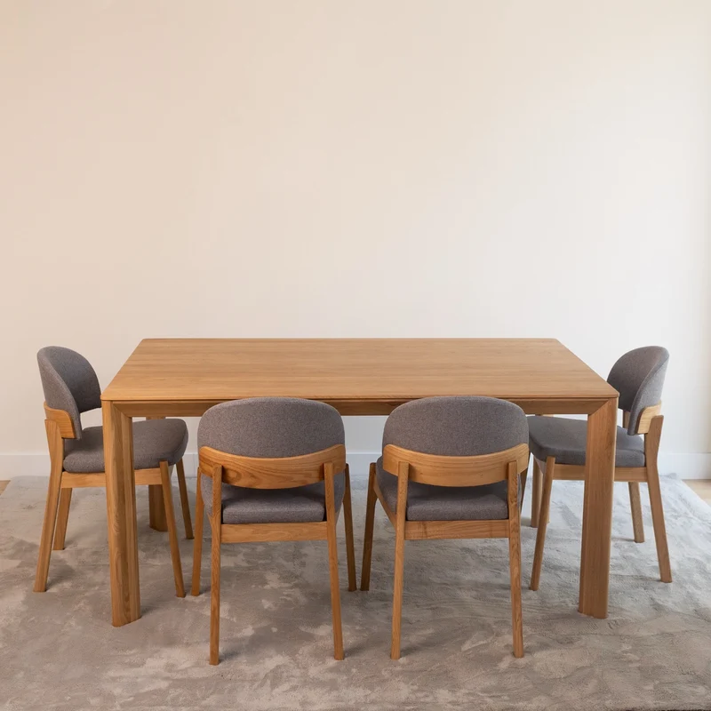 Table de salle à manger fixe en chêne massif DITA - VESKOR