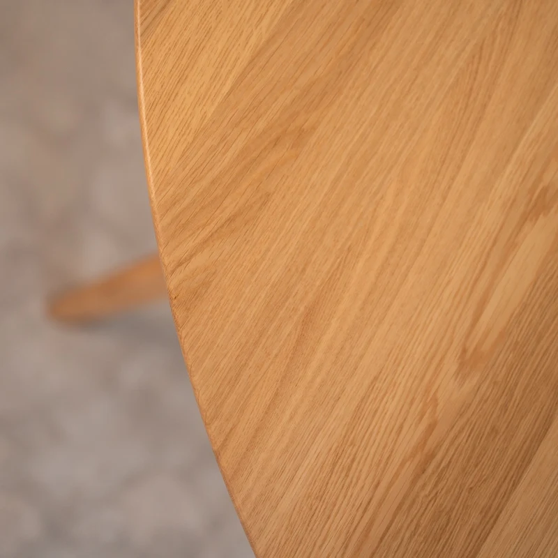 Table de salle à manger extensible ronde en chêne massif SAGA - VESKOR