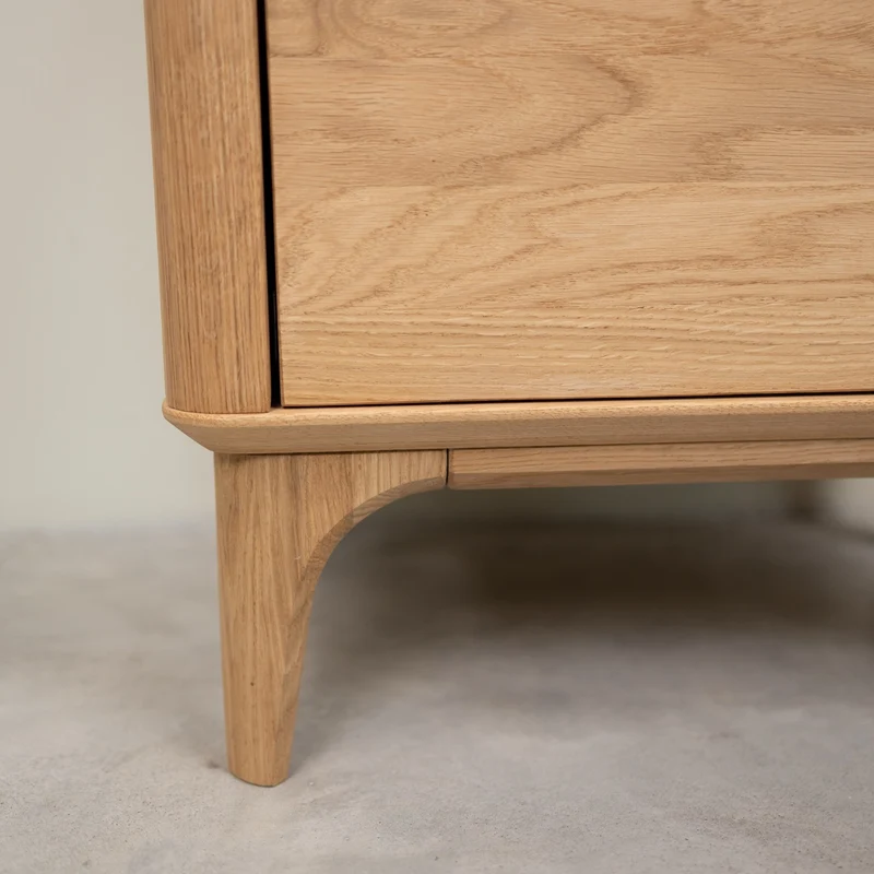 Table de chevet en bois massif de chêne Oxford 2 - NordicStory