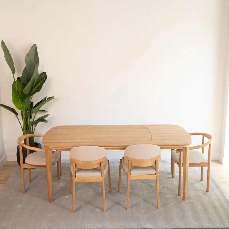 Table de salle à manger extensible en chêne massif IKONA - VESKOR