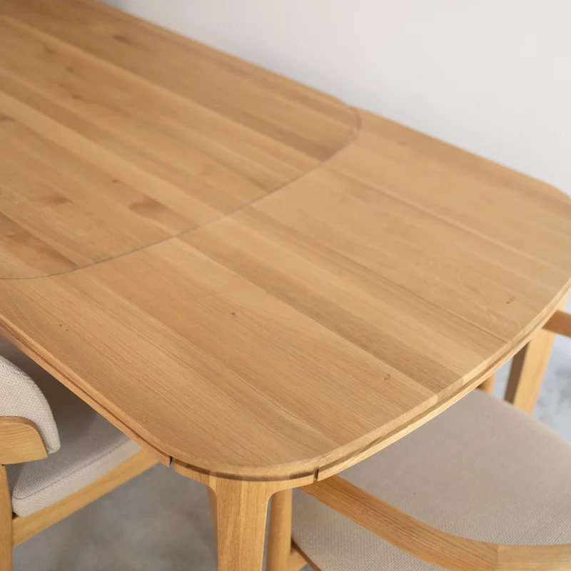 Table de salle à manger extensible en chêne massif IKONA - VESKOR