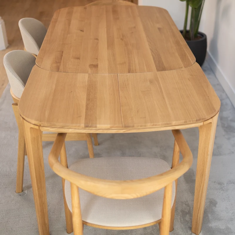 Table de salle à manger extensible en chêne massif IKONA - VESKOR