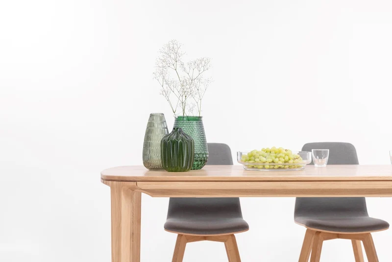 Table de salle à manger fixe en bois de chêne massif IKONA - VESKOR