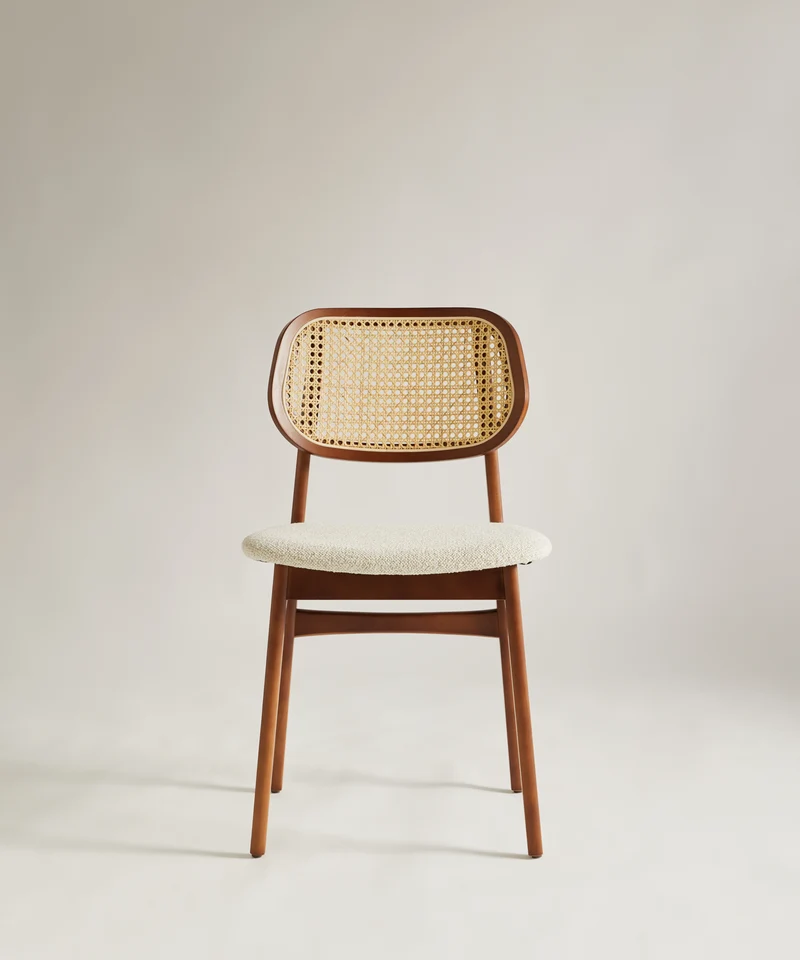 Silla de Comedor en Madera Tapizada Elma