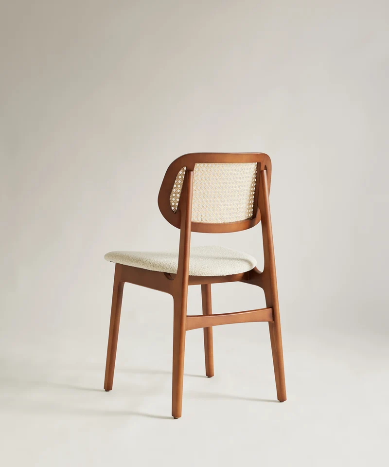 Silla de Comedor en Madera Tapizada Elma