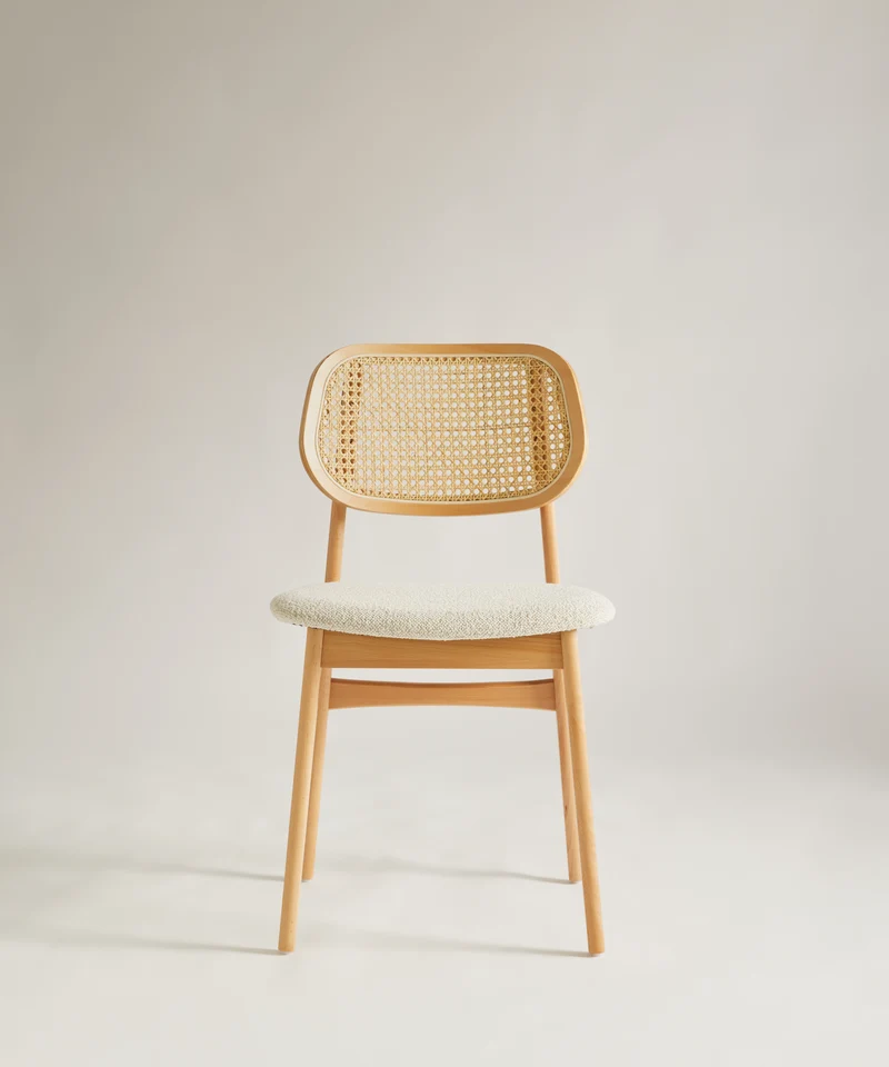 Silla de Comedor en Madera Tapizada Elma