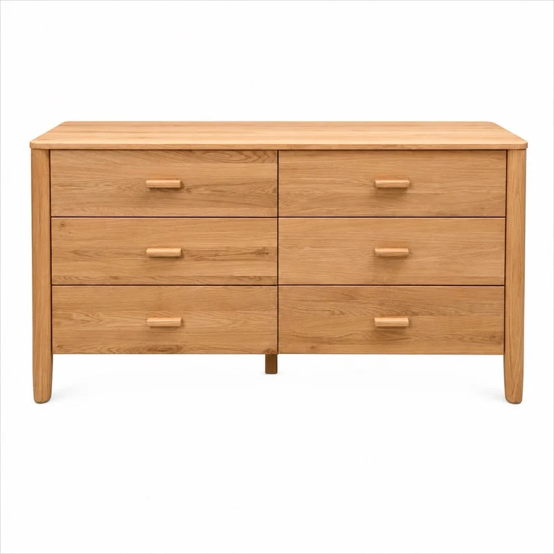 Buffet commode en bois massif de chêne AURA - VESKOR