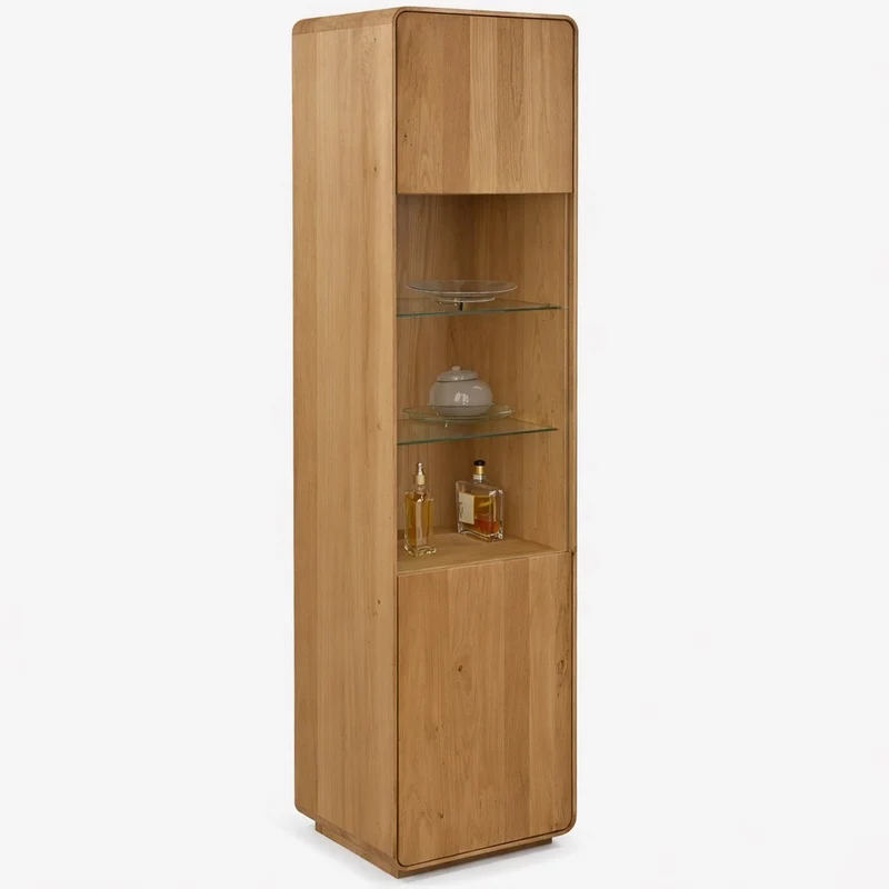 Vitrine en bois massif de chêne Genève 26 - NordicStory