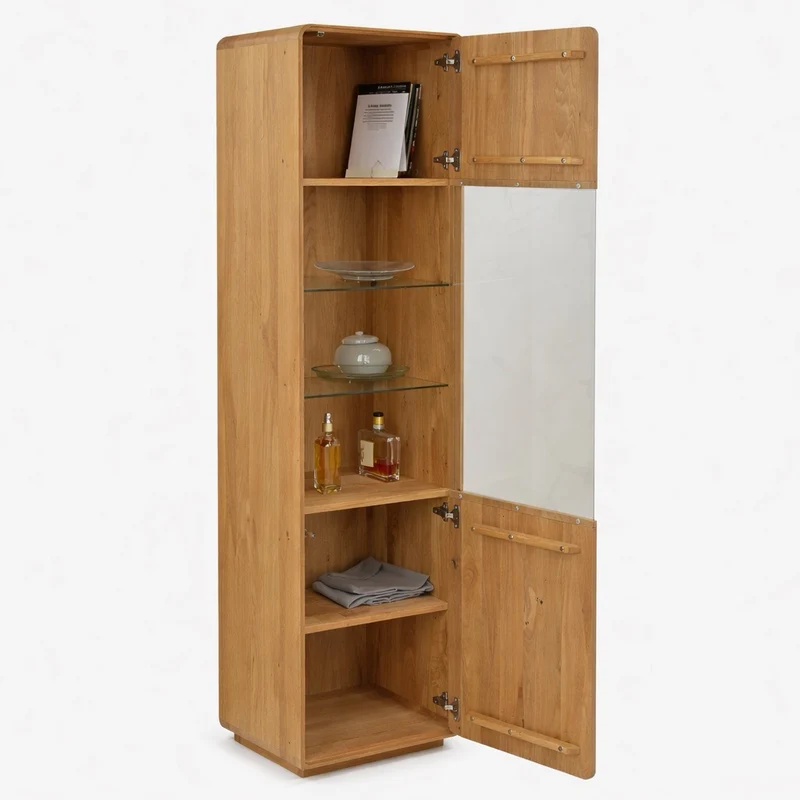 Vitrine en bois massif de chêne Genève 26 - NordicStory