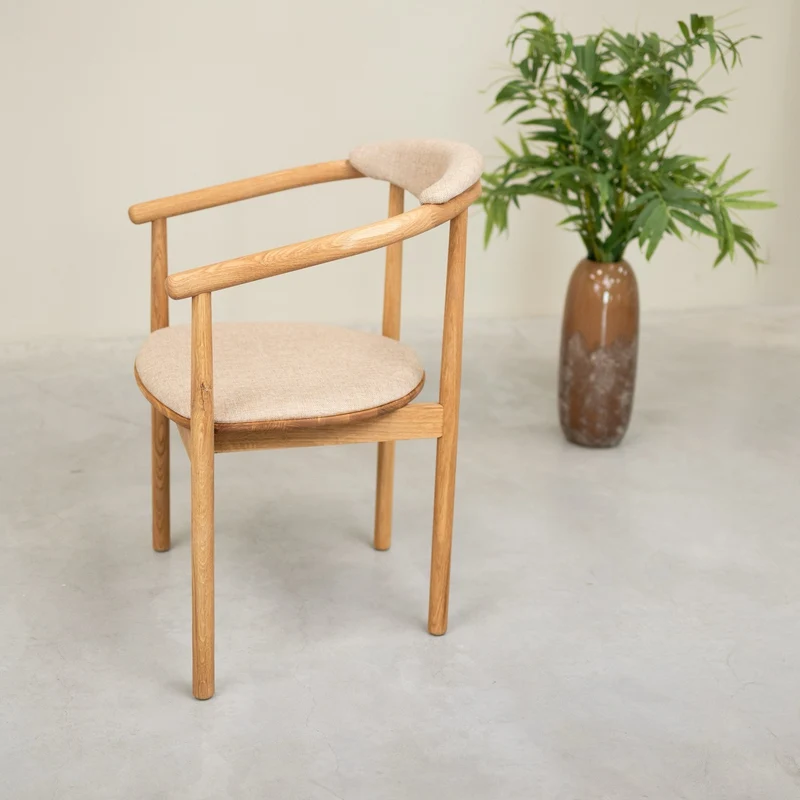 Chaise en bois massif de chêne Lord, revêtement - Lot de 2 ou 4 chaises - NordicStory