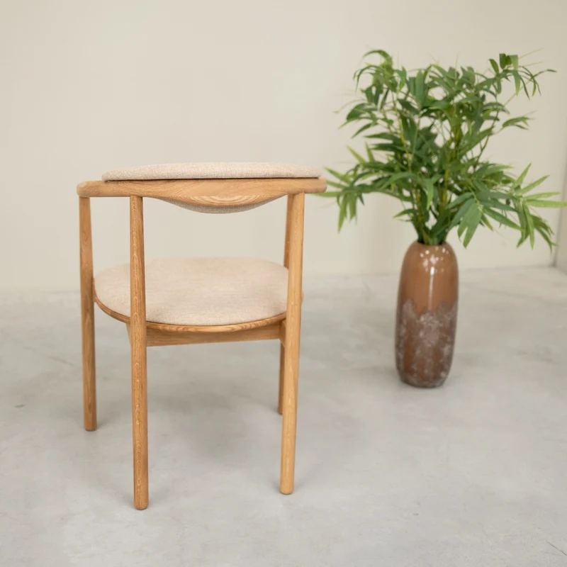 Chaise en bois massif de chêne Lord, revêtement - Lot de 2 ou 4 chaises - NordicStory