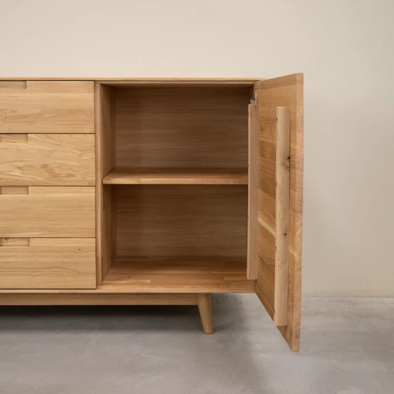 Buffet en bois massif de chêne Escandi Atelier - NordicStory