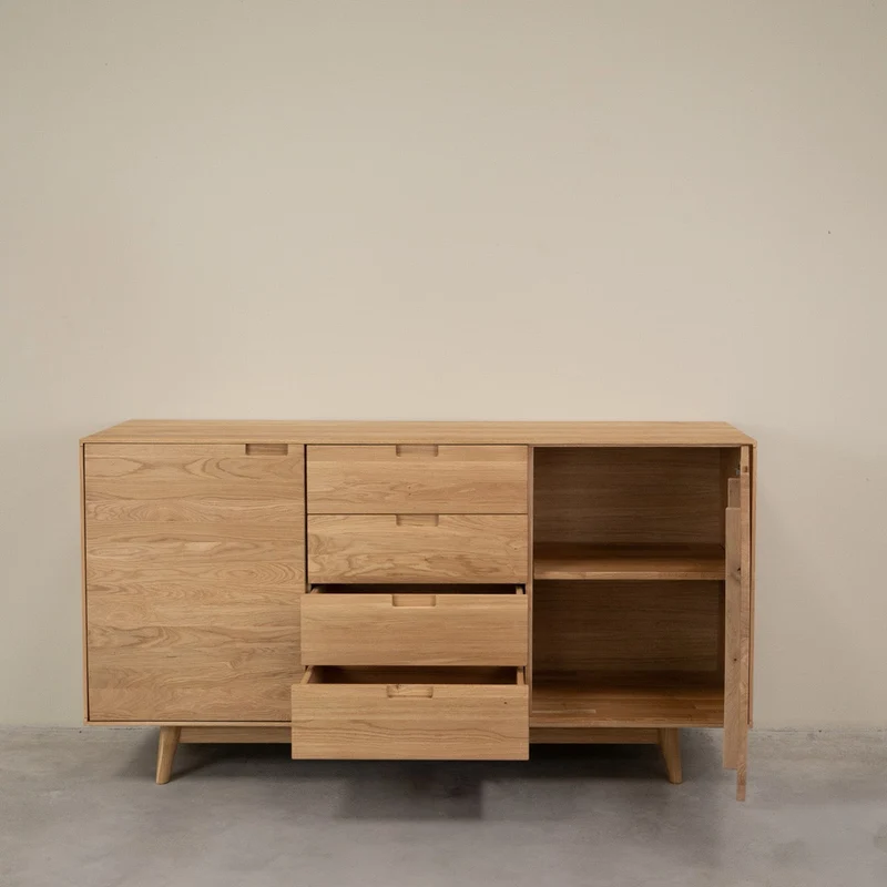 Buffet en bois massif de chêne Escandi Atelier - NordicStory