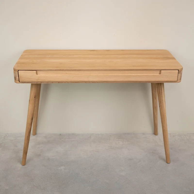 Bureau console en bois massif de chêne Escandi Atelier – NordicStory