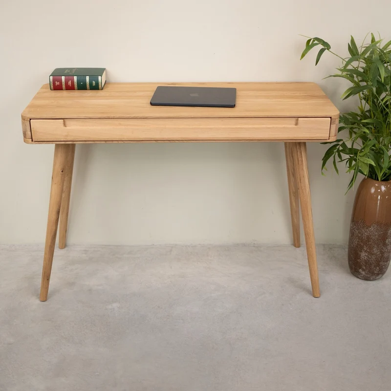 Bureau console en bois massif de chêne Escandi Atelier – NordicStory