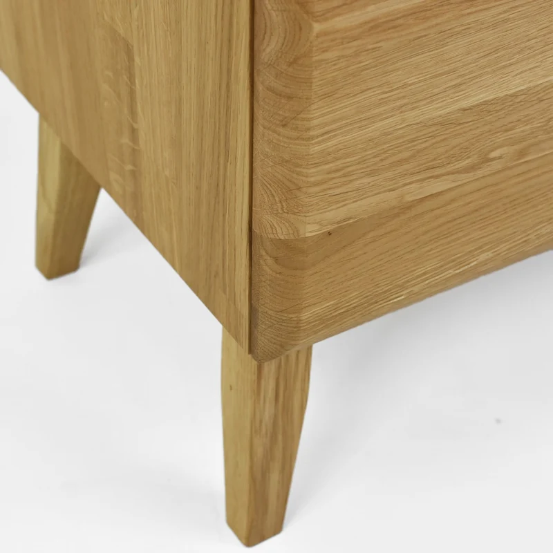 Buffet vitrine en bois massif de chêne Milan 1 - NordicStory