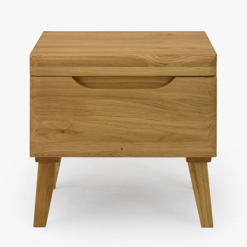 Table de chevet en bois massif de chêne Milan - NordicStory