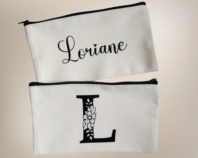 Pochette en toile personnalisée