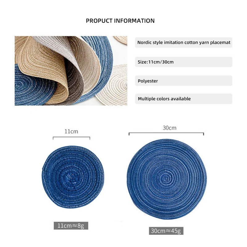 Set de Table Tressé Rond