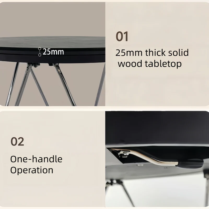 Table basse relevable 2 en 1
