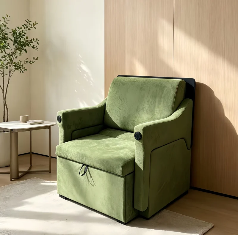 Canapé-lit convertible avec bureau pliable