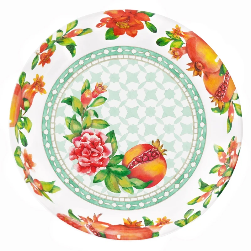 Assiette creuse en mélamine grenade - Ø 20 cm